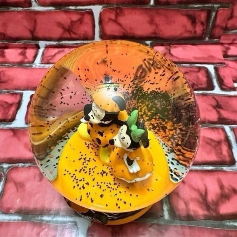 Disney Mickey & Minnie Happy Halloween Snow Globe